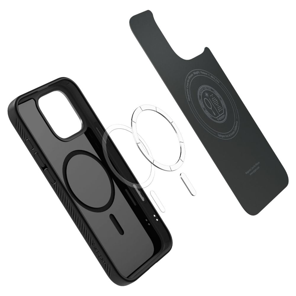 MagSafe Hülle für Apple iPhone 16 Pro Max, Spigen, Liquid Air T, Mattschwarz