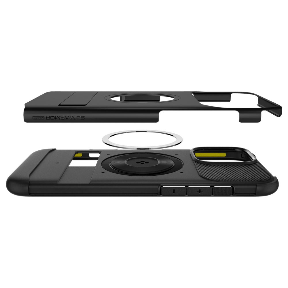 Custodia MagSafe per Apple iPhone 16 Pro Max, Spigen, Slim Armor, Nera