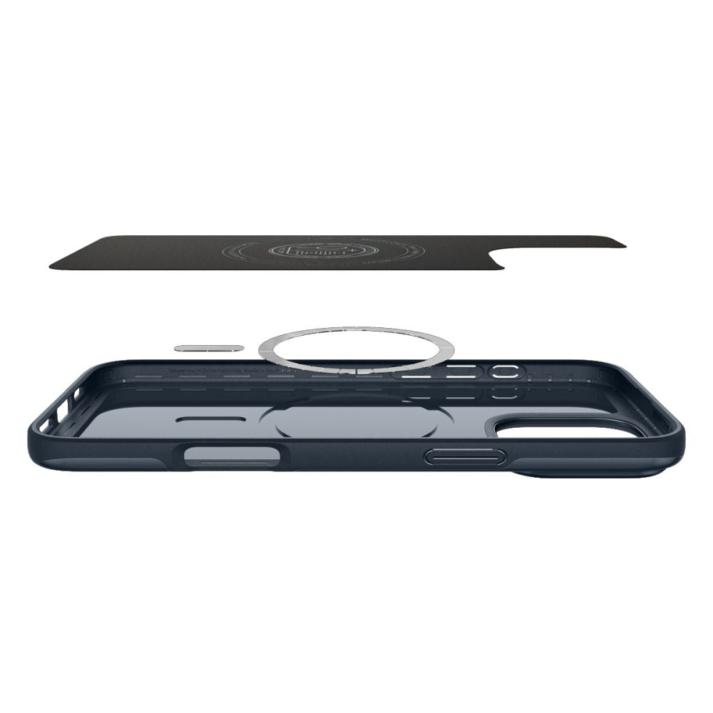 Custodia MagSafe per Apple iPhone 16 Pro Max, Spigen, Thin Fit, Blu ACS07980