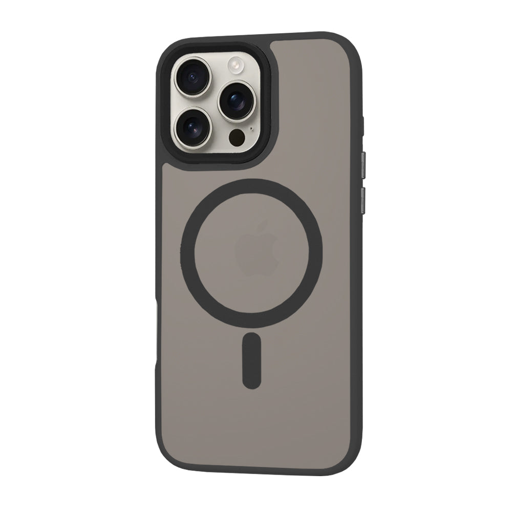Custodia MagSafe per Apple iPhone 16 Pro Max, Techsuit, HaloFrost, Nera