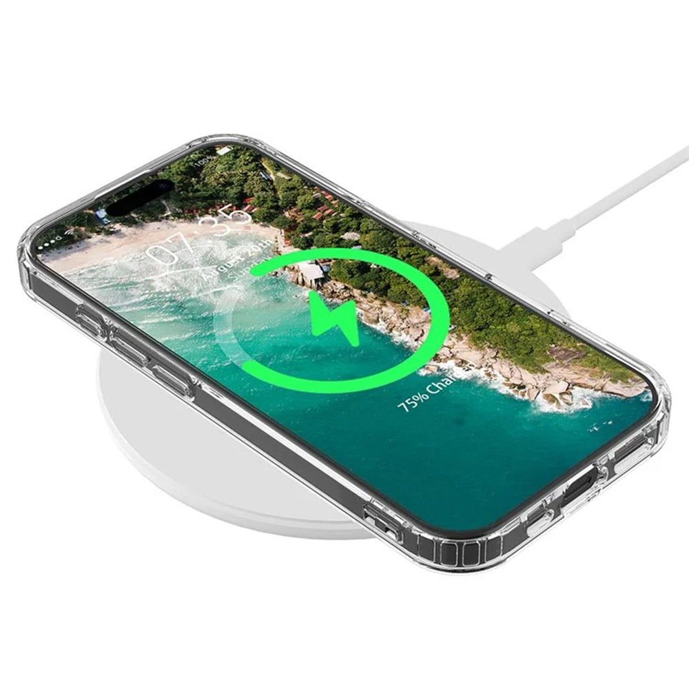 Custodia MagSafe per Apple iPhone 16 Pro, Techsuit, Pro, Trasparente