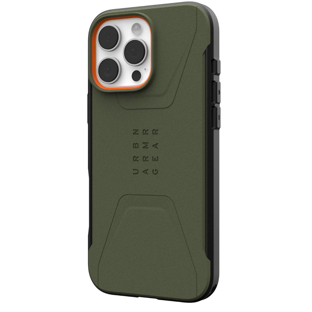 MagSafe Hülle für Apple iPhone 16 Pro, Urban Armor Gear, Civilian, Grün