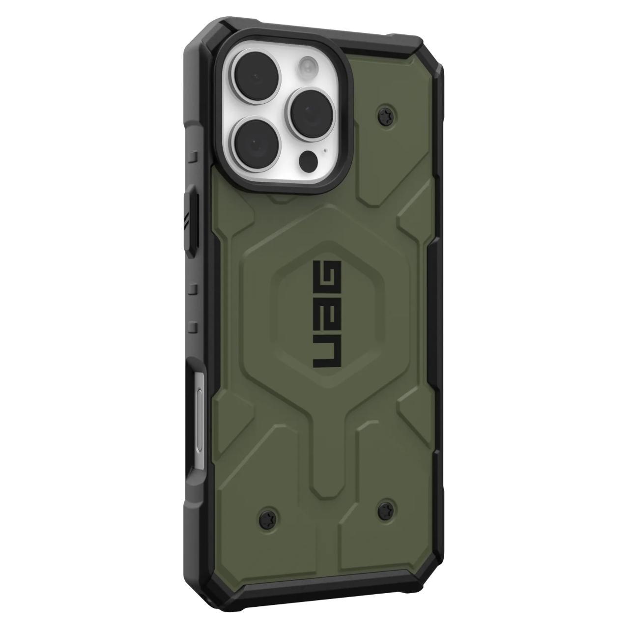 Custodia MagSafe per Apple iPhone 16 Pro, Urban Armor Gear, Pathfinder, Verde