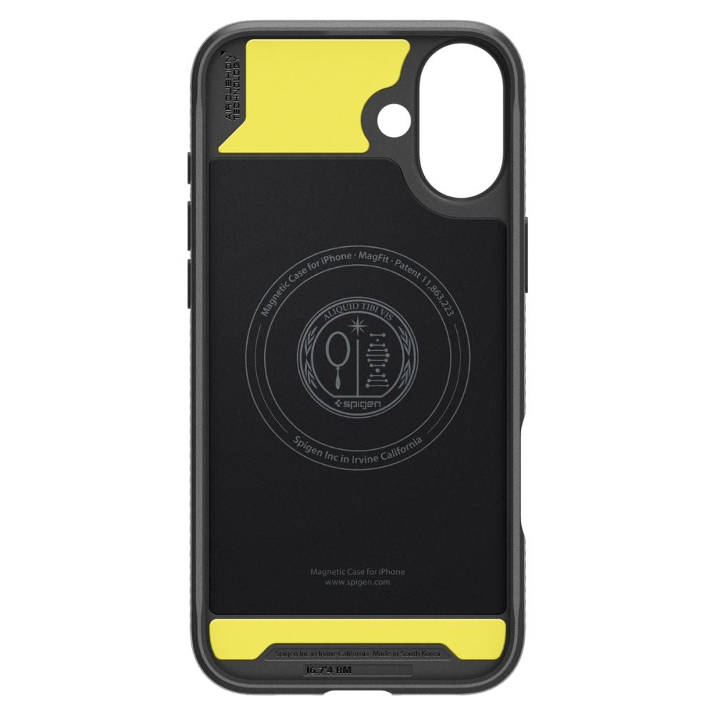 MagSafe Case for Apple iPhone 16, Spigen, Rugged Armor, Matte Black