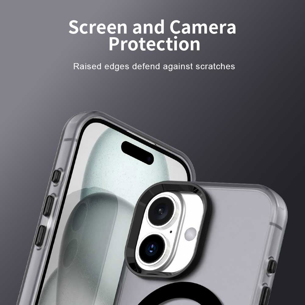 Custodia MagSafe per Apple iPhone 16, Techsuit, CandyCase, Nera