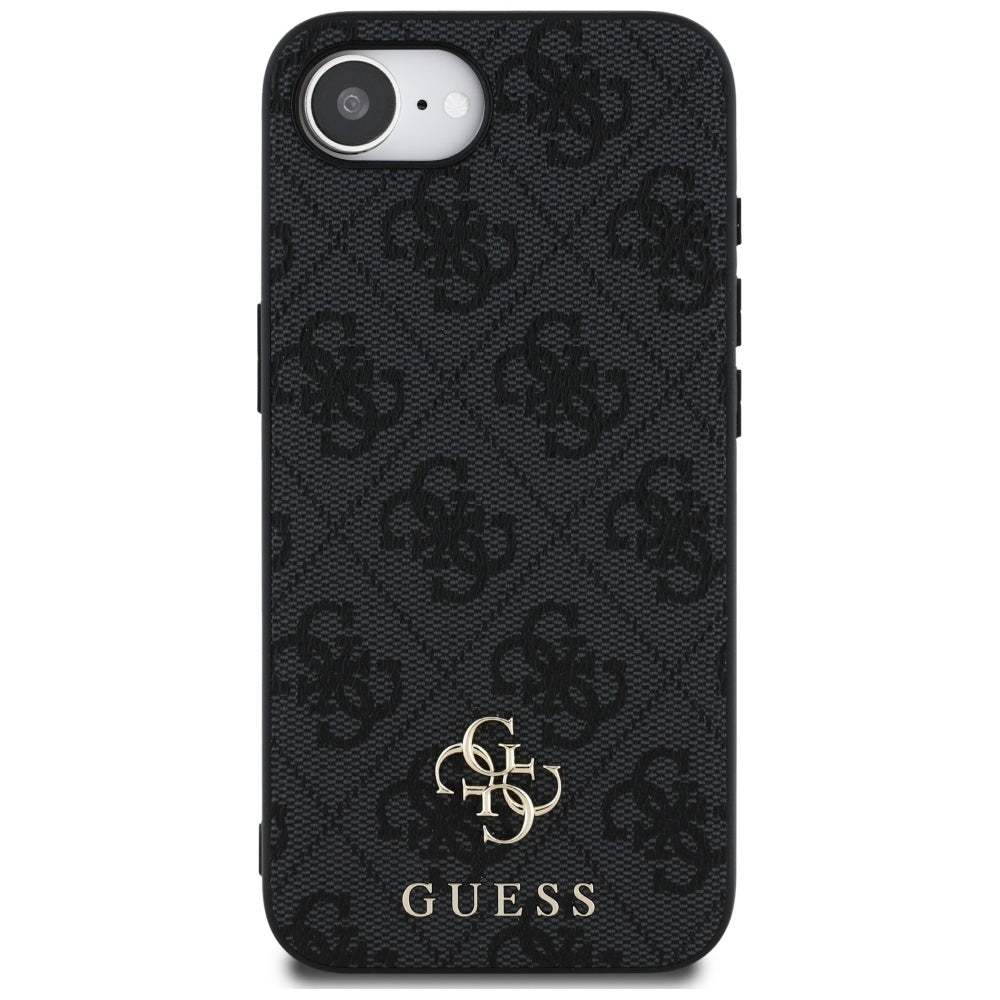 Custodia MagSafe per Apple iPhone 17e / 16e, Guess, 4G Classic, Nera