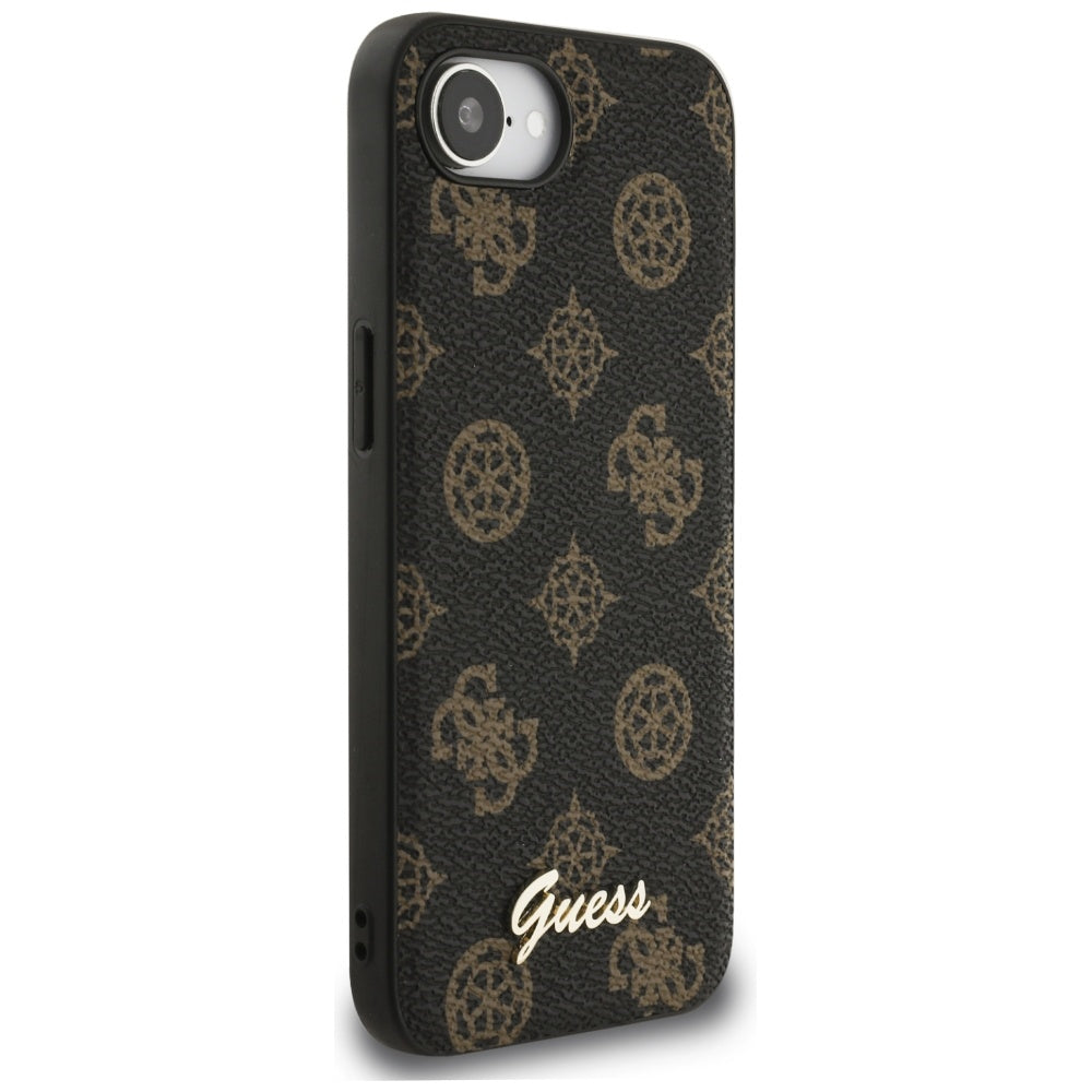 Housse MagSafe pour Apple iPhone 17e / 16e, Guess, Peony Script, Noire