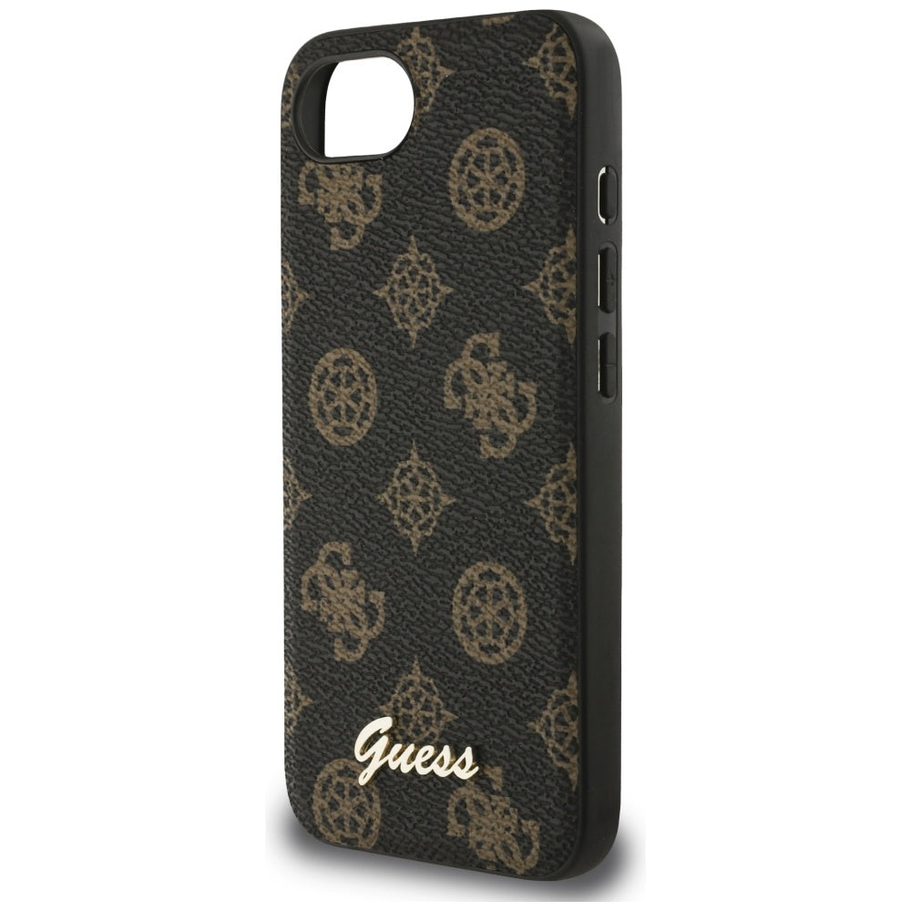 Housse MagSafe pour Apple iPhone 17e / 16e, Guess, Peony Script, Noire