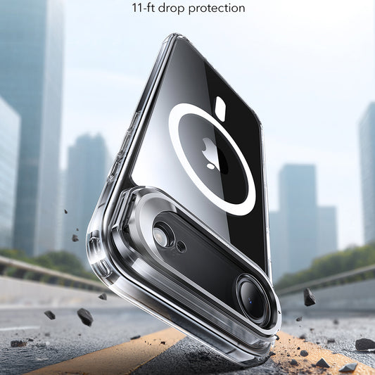 Custodia MagSafe per Apple iPhone 17 Air, ESR, Classic Hybrid Kickstand, Trasparente