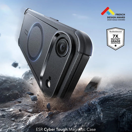 Custodia MagSafe per Apple iPhone 17 Air, ESR, Cyber, Nera