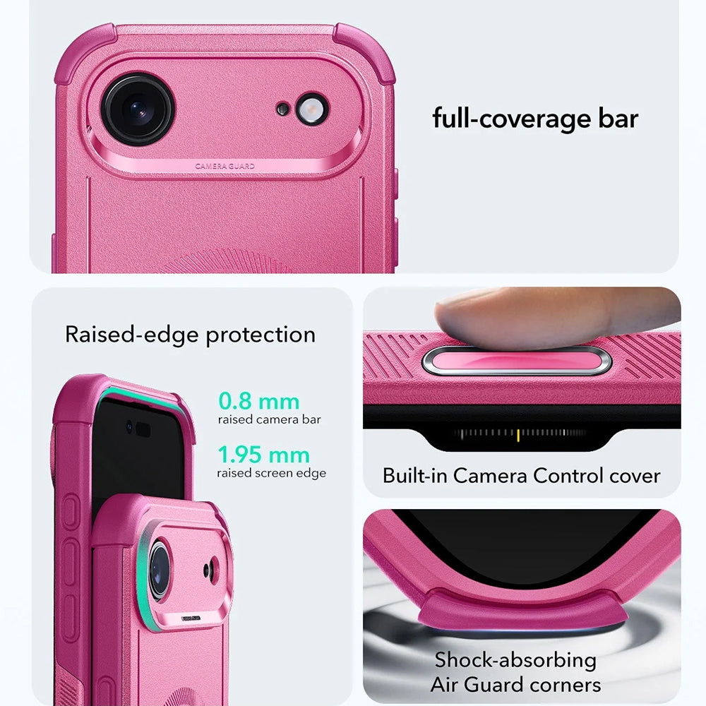 Custodia MagSafe per Apple iPhone 17 Air, ESR, Cyber, Rosa