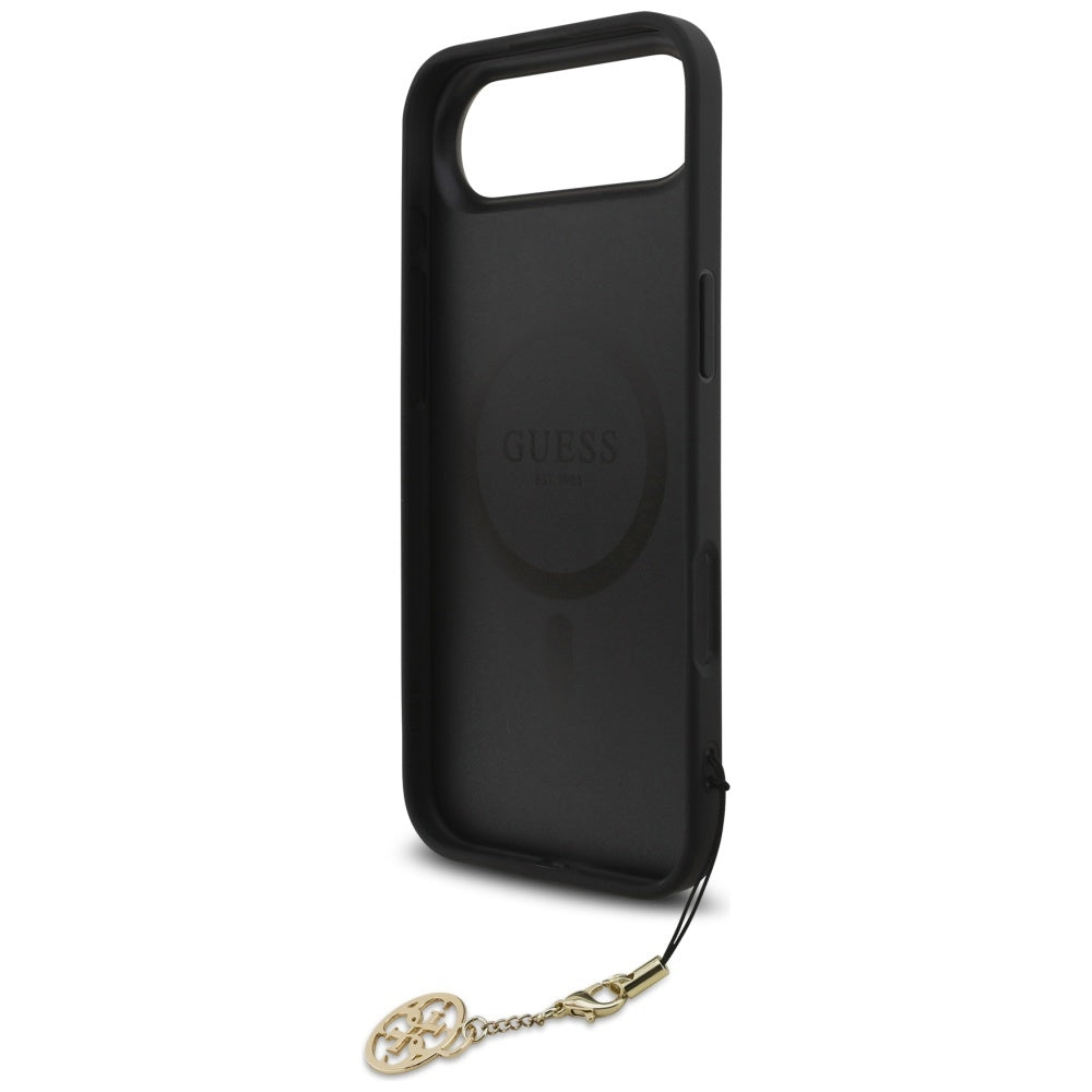 MagSafe Hülle für Apple iPhone 17 Air, Guess, 4G Charm Cradle, Schwarz
