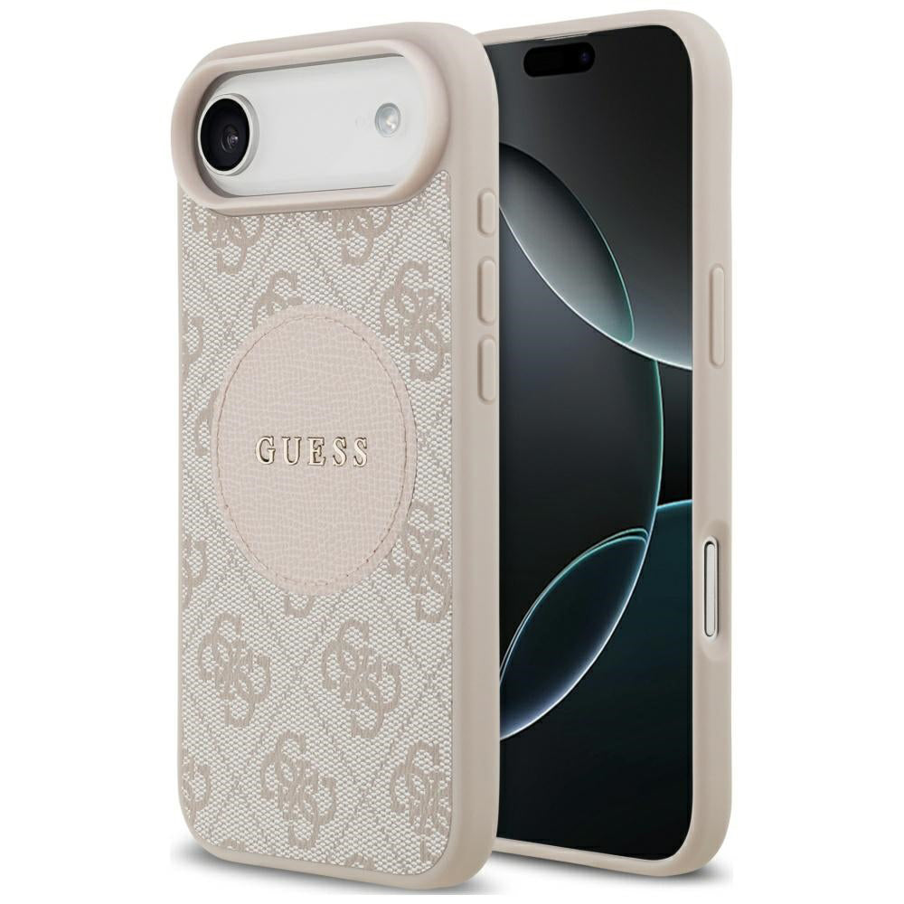 Custodia MagSafe per Apple iPhone 17 Air, Guess, 4G Circle Classic Logo, Rosa