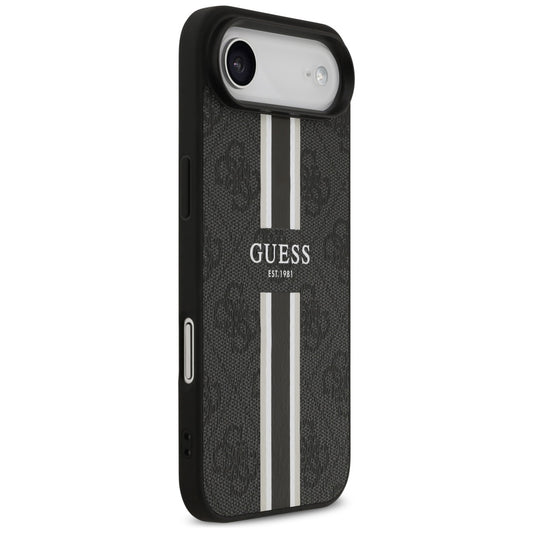Étui MagSafe pour Apple iPhone 17 Air, Guess, 4G Printed Stripes, Noir