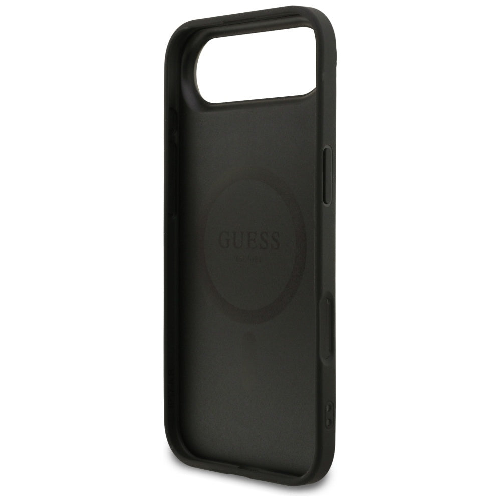 Custodia MagSafe per Apple iPhone 17 Air, Guess, 4G Ring Classic Logo, Nera
