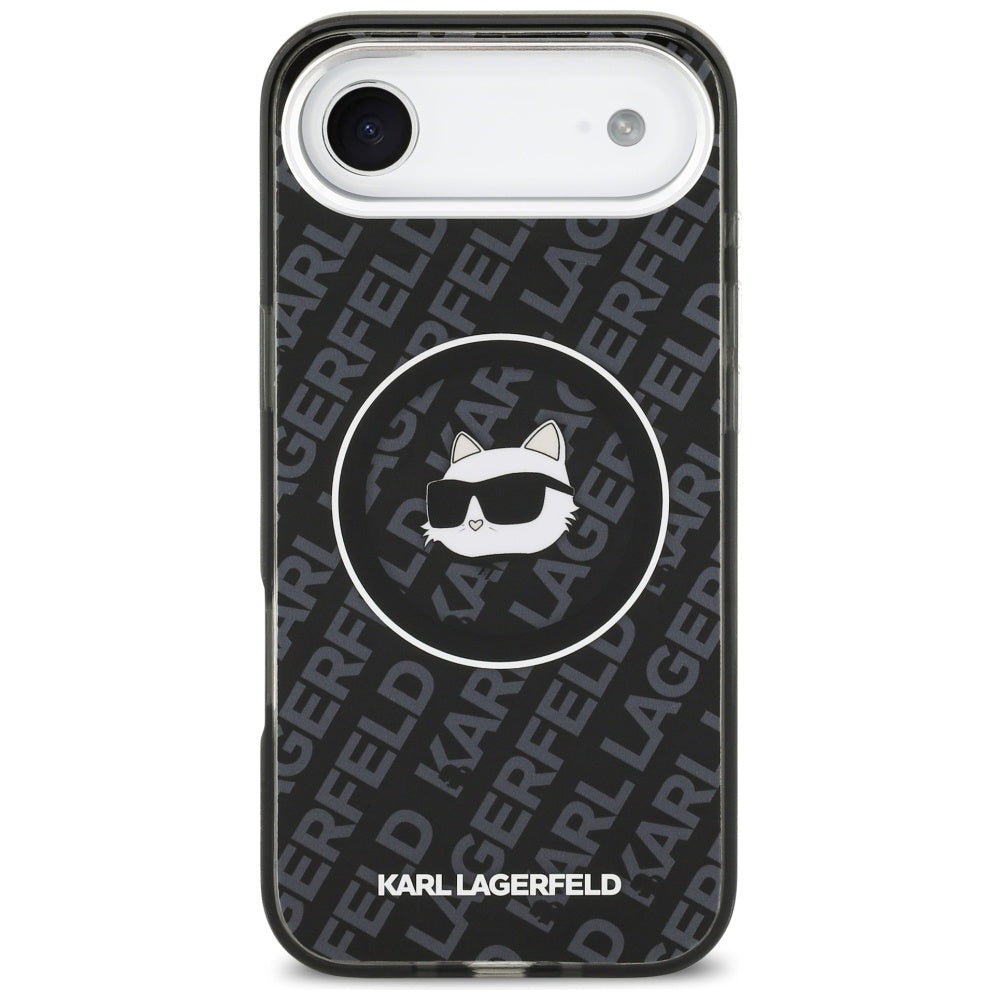 Housse MagSafe pour Apple iPhone 17 Air, Karl Lagerfeld, IML Choupette's Head, Noire