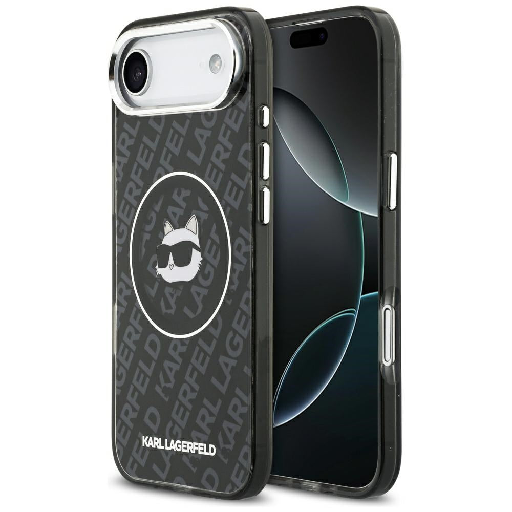 Housse MagSafe pour Apple iPhone 17 Air, Karl Lagerfeld, IML Choupette's Head, Noire