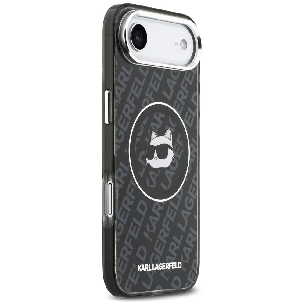 Housse MagSafe pour Apple iPhone 17 Air, Karl Lagerfeld, IML Choupette's Head, Noire