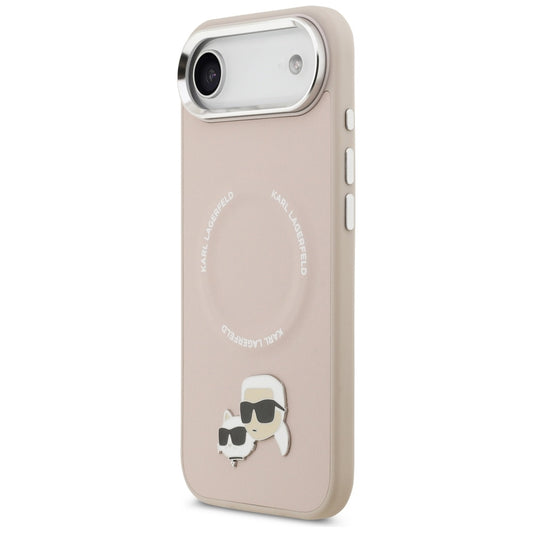 Étui MagSafe pour Apple iPhone 17 Air, Karl Lagerfeld, Karl & Choupette Pins, Rose