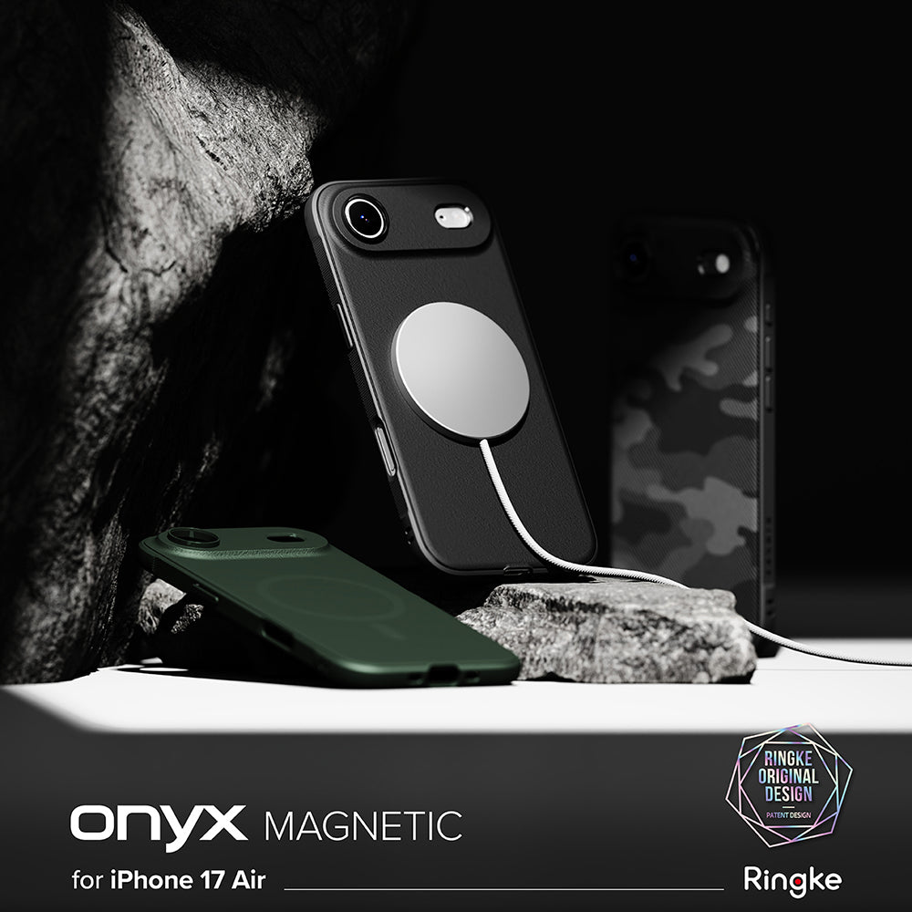 Custodia MagSafe per Apple iPhone 17 Air, Ringke, Onyx, Nera