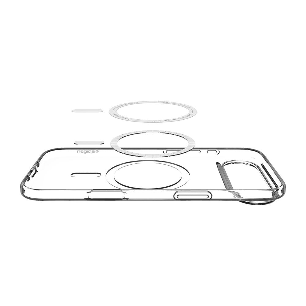 Custodia MagSafe per Apple iPhone 17 Air, Spigen, Liquid Crystal, Bianca ACS10395