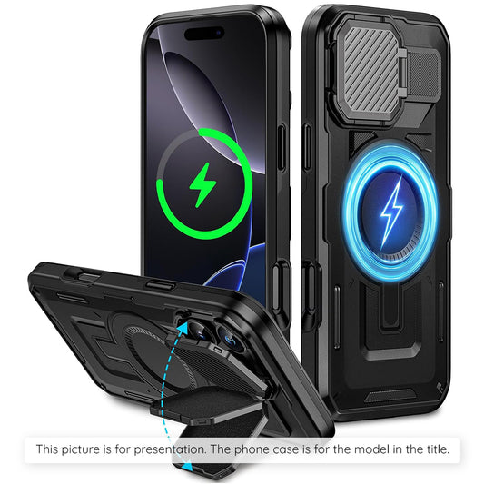 Custodia MagSafe per Apple iPhone 17 Air, Techsuit, CamVault, Nera