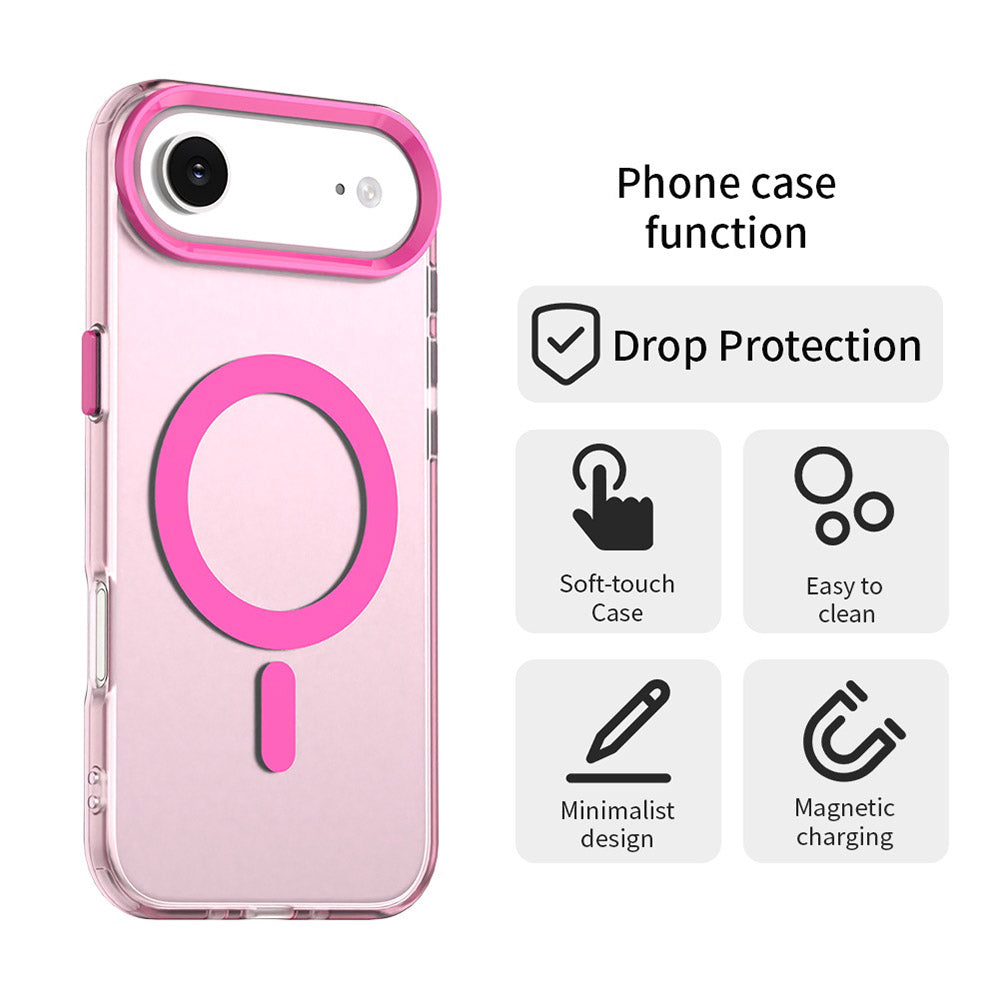 Custodia MagSafe per Apple iPhone 17 Air, Techsuit, CandyCase, Rosa
