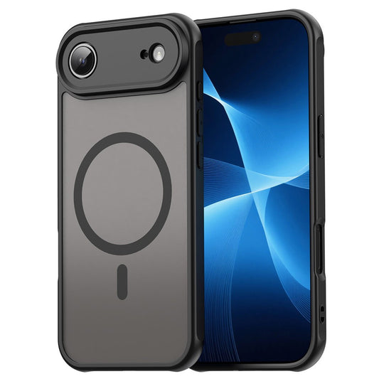 Custodia MagSafe per Apple iPhone 17 Air, Techsuit, HaloFrost II, Nera