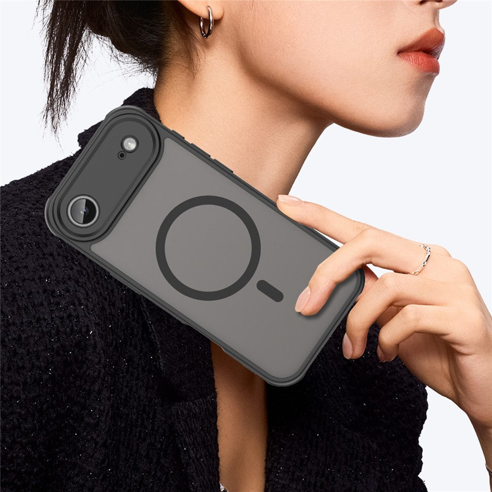 Custodia MagSafe per Apple iPhone 17 Air, Techsuit, HaloFrost II, Nera