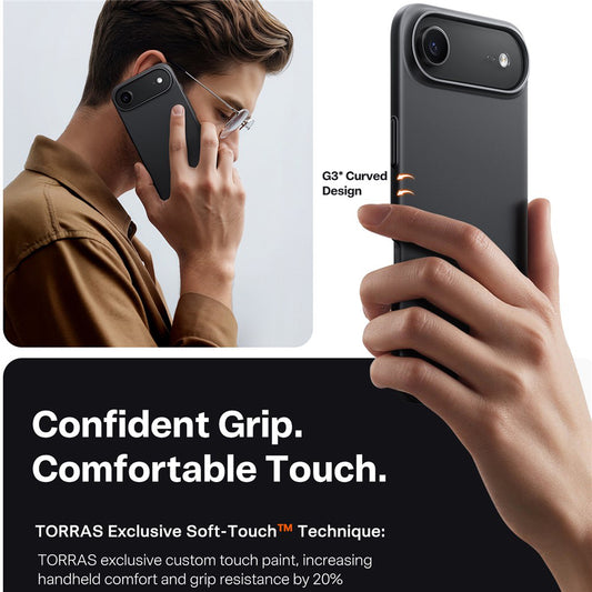 MagSafe Hülle für Apple iPhone 17 Air, Torras, SlimFit, Schwarz