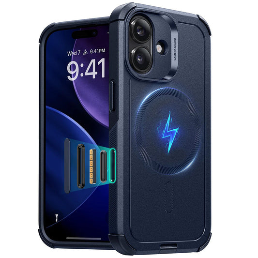 Custodia MagSafe per Apple iPhone 17, ESR, Cyber, Blu