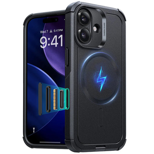 Custodia MagSafe per Apple iPhone 17, ESR, Cyber, Nera