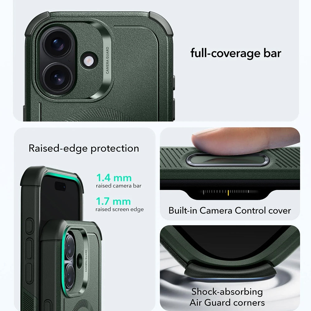 Custodia MagSafe per Apple iPhone 17, ESR, Cyber, Verde