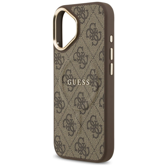 Custodia MagSafe per Apple iPhone 17, Guess, 4G Classic, Marrone