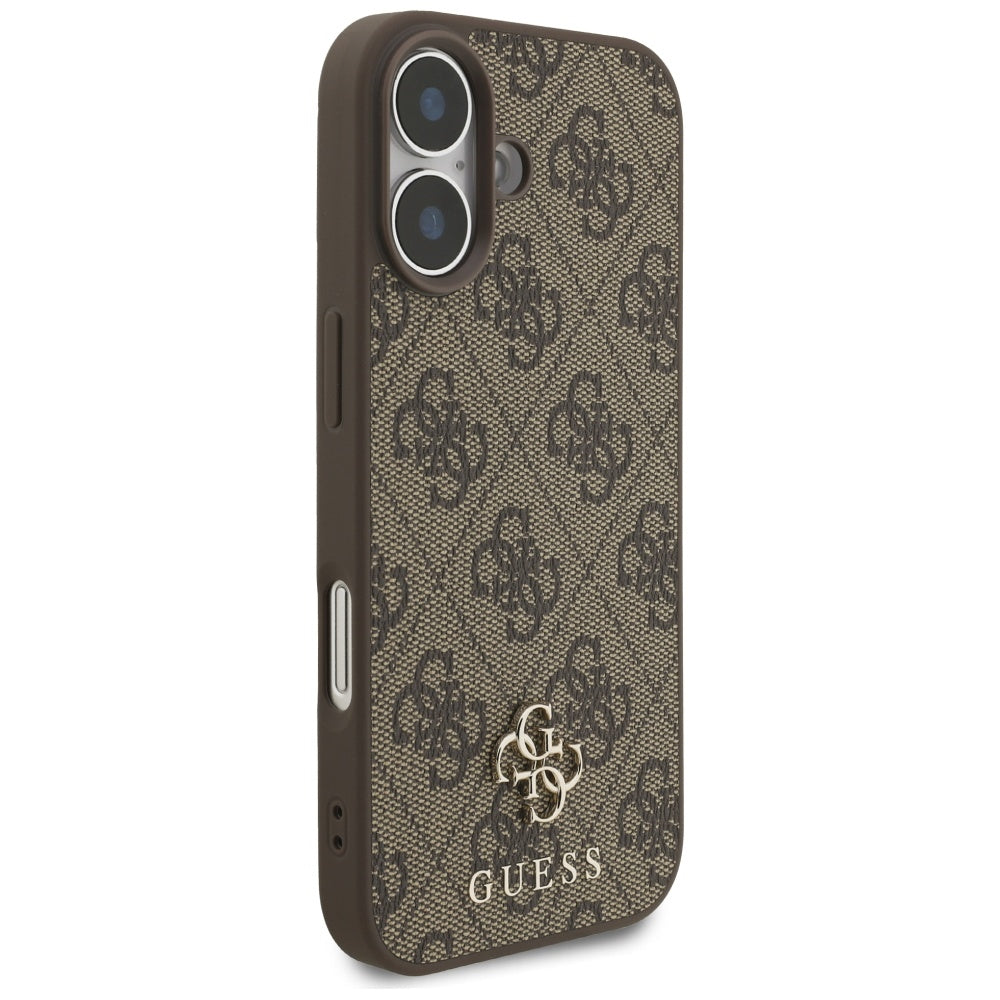 Custodia MagSafe per Apple iPhone 17, Guess, 4G Small and Classic Logo, Marrone