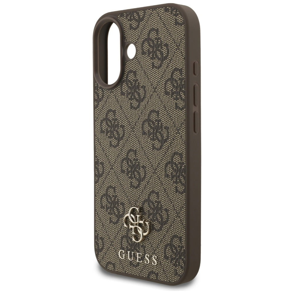 Custodia MagSafe per Apple iPhone 17, Guess, 4G Small and Classic Logo, Marrone