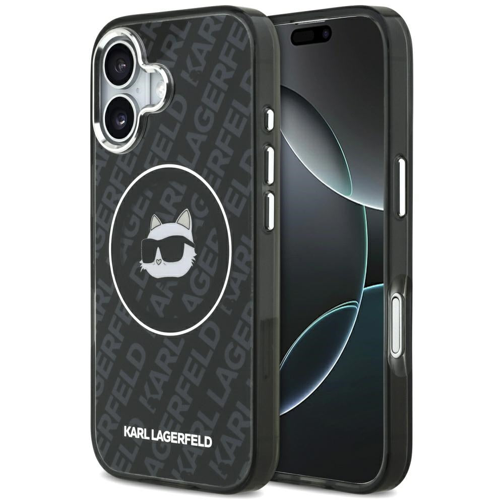 Custodia MagSafe per Apple iPhone 17, Karl Lagerfeld, IML Choupette's Head, Nera