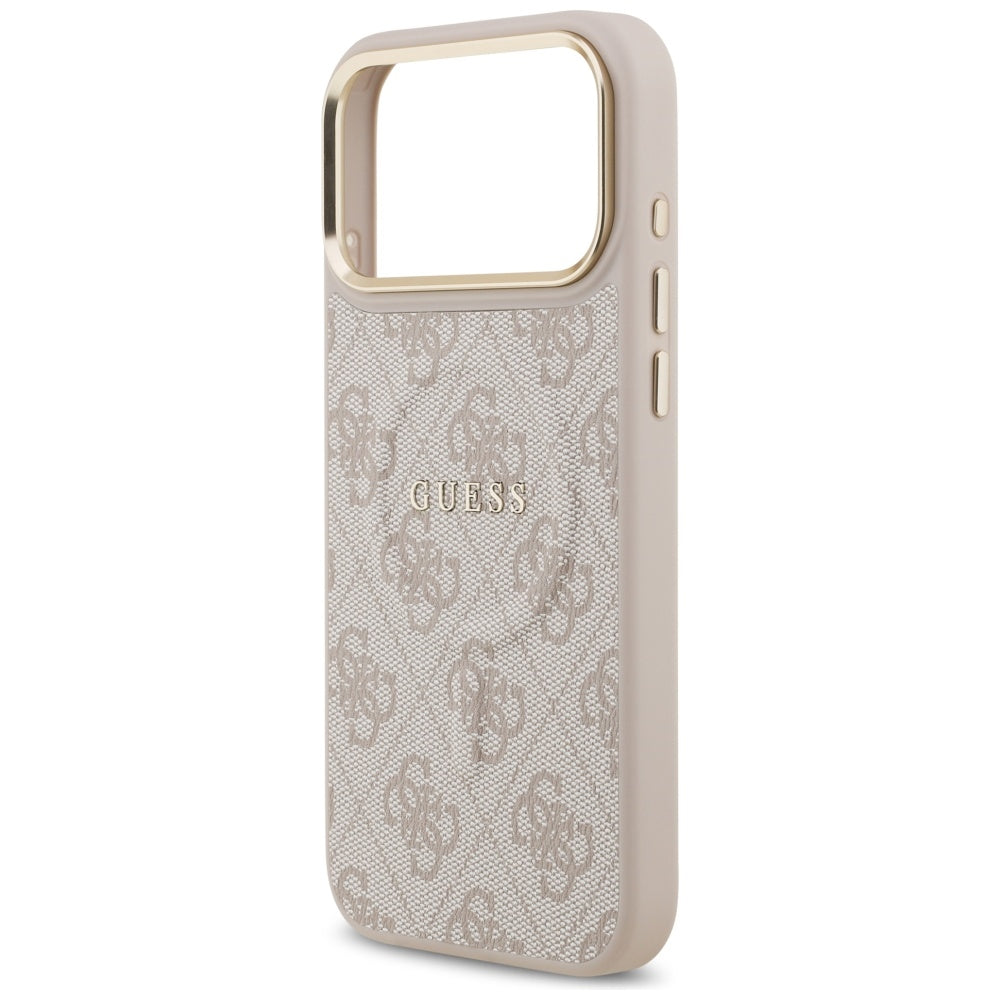 Custodia MagSafe per Apple iPhone 17 Pro, Guess, 4G Classic, Rosa