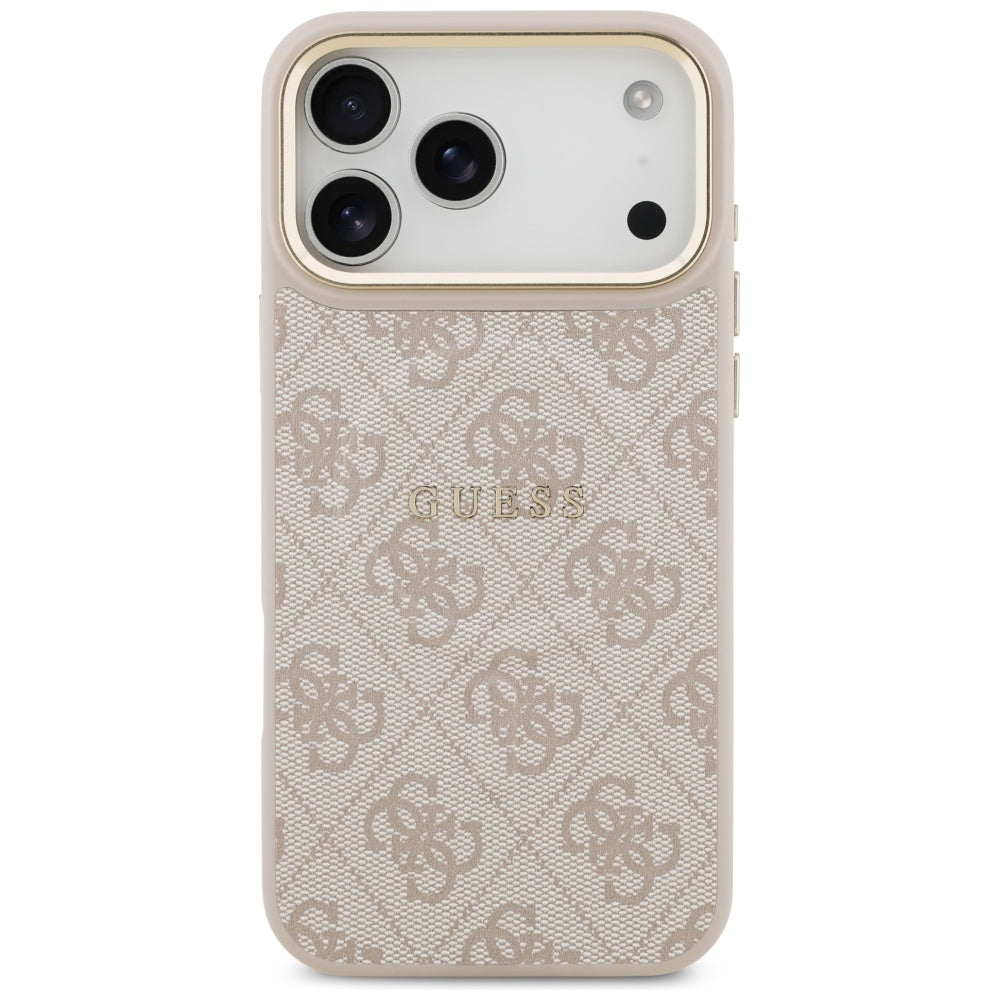 Custodia MagSafe per Apple iPhone 17 Pro, Guess, 4G Classic, Rosa