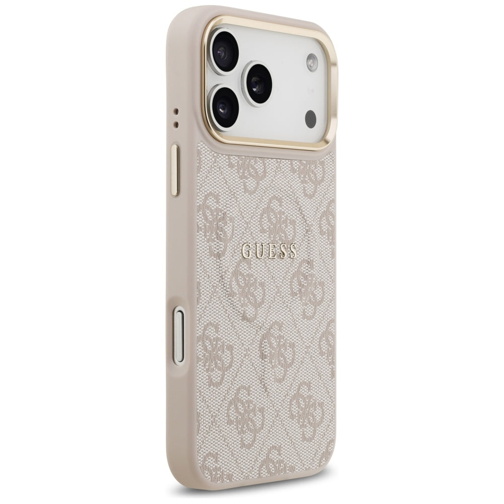 Custodia MagSafe per Apple iPhone 17 Pro, Guess, 4G Classic, Rosa