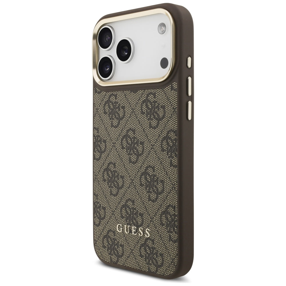 MagSafe Case for Apple iPhone 17 Pro, Guess, Cardslot 4G, Brown