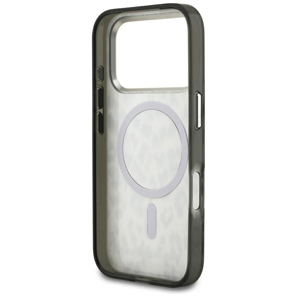 Étui MagSafe pour Apple iPhone 17 Pro, Karl Lagerfeld, Motif Léopard IML, Marron