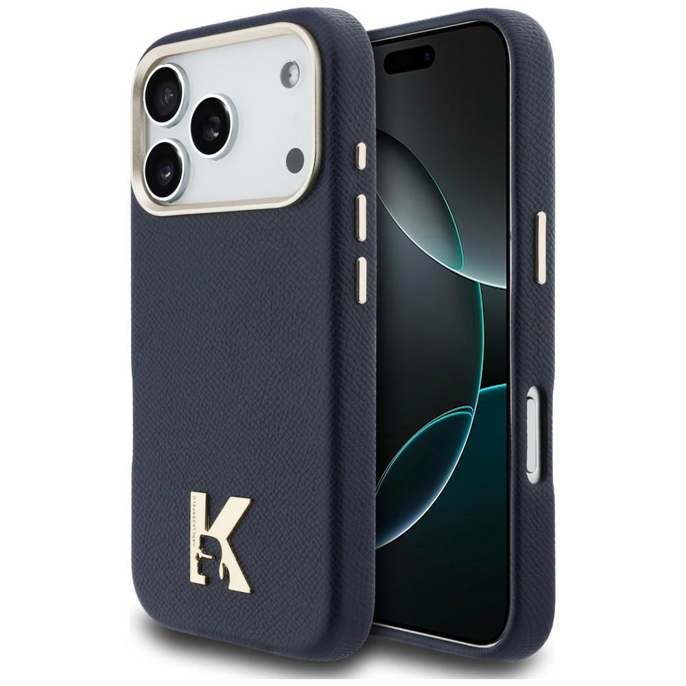 Custodia MagSafe per Apple iPhone 17 Pro, Karl Lagerfeld, Karl Head Logo, Blu