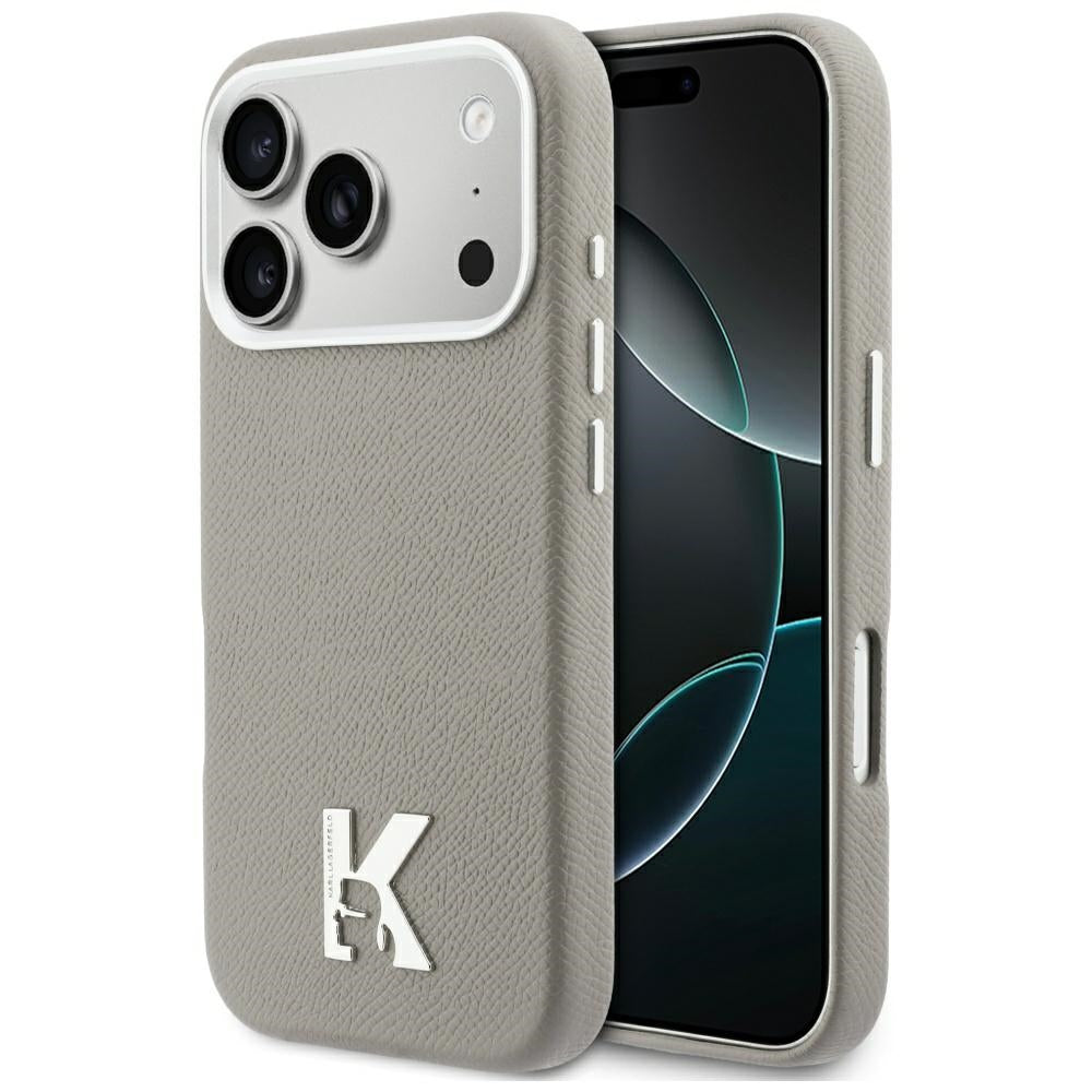 Custodia MagSafe per Apple iPhone 17 Pro, Karl Lagerfeld, Karl Head Logo, Grigio