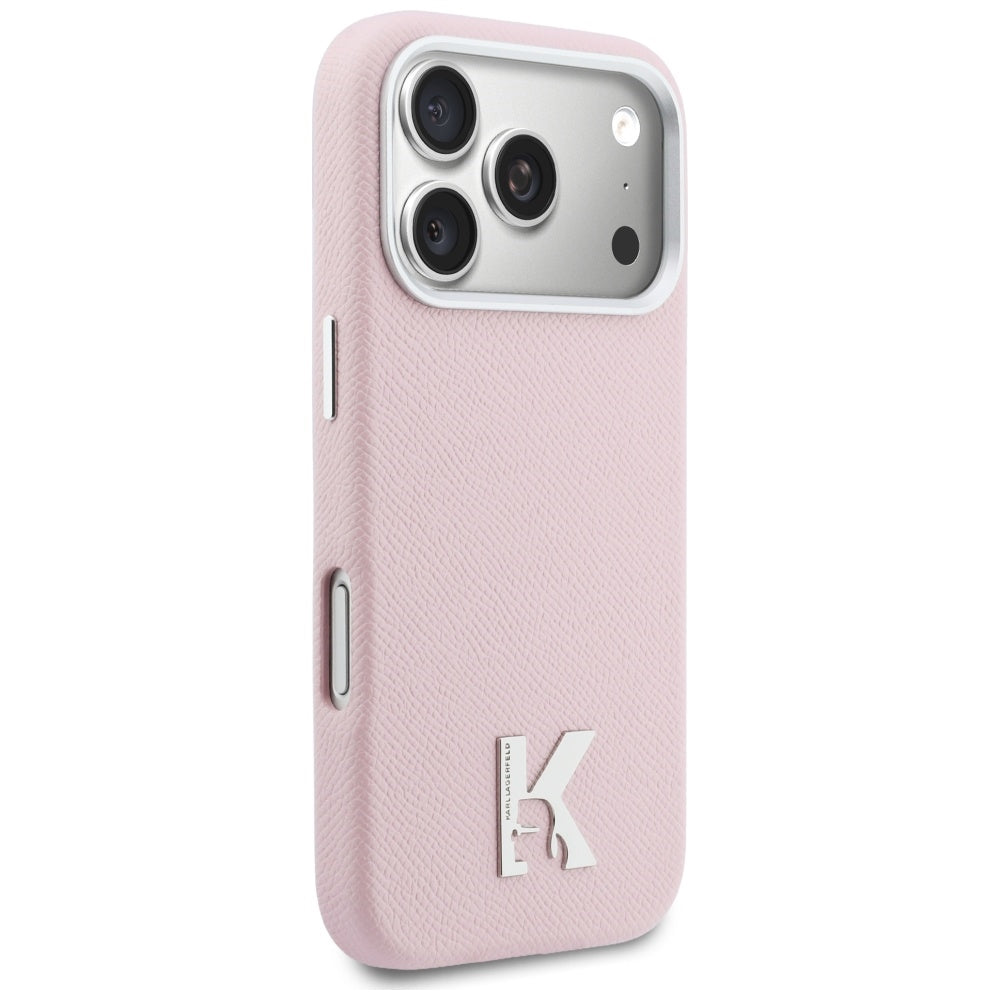 Custodia MagSafe per Apple iPhone 17 Pro, Karl Lagerfeld, Karl Head Logo, Rosa