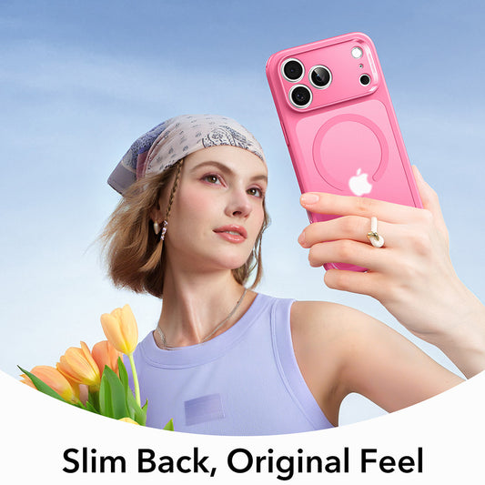 Custodia MagSafe per Apple iPhone 17 Pro Max, ESR, Classic Hybrid, Rosa Satinato