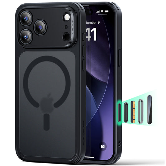 Custodia MagSafe per Apple iPhone 17 Pro Max, ESR, Classic Hybrid, Nera Satinata