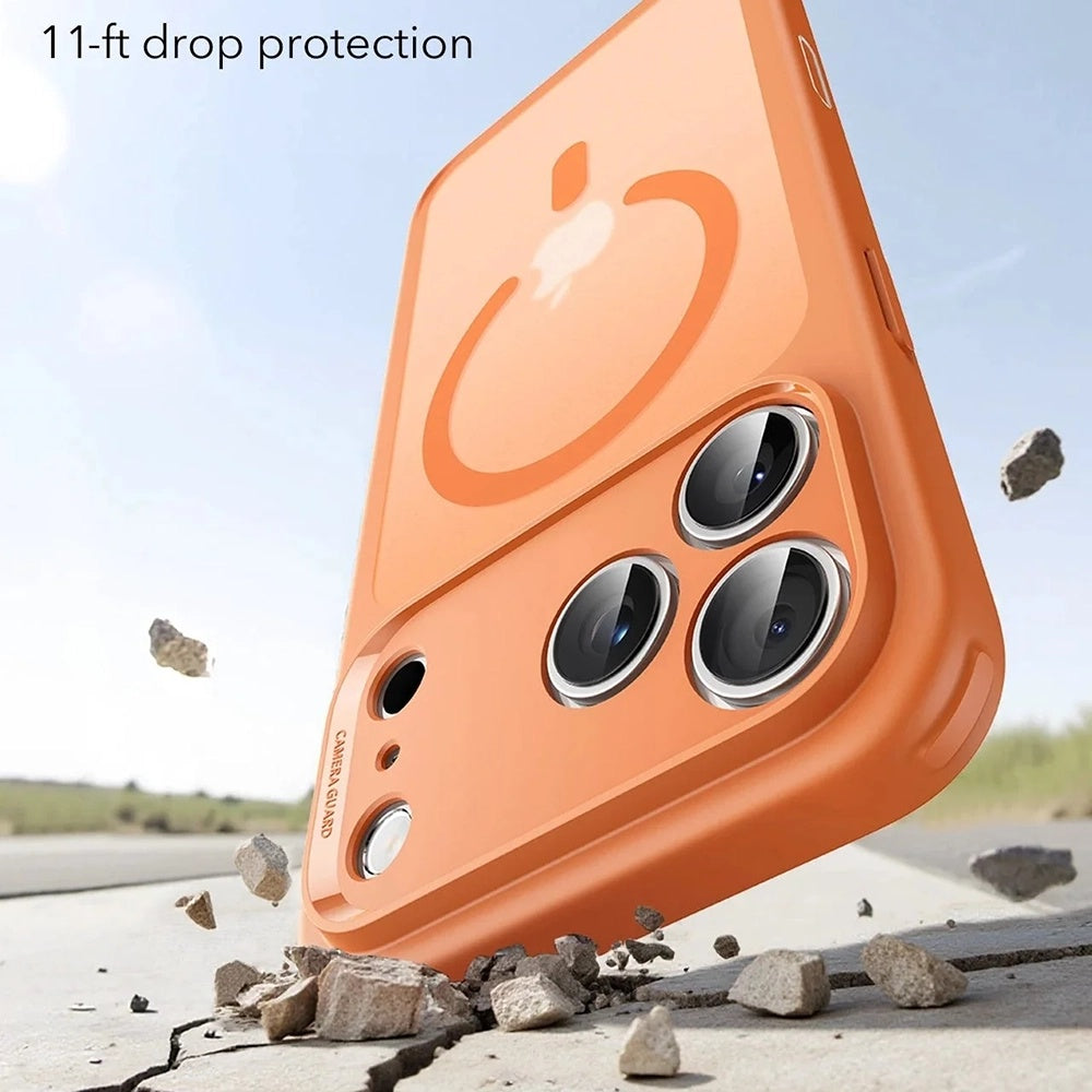 Coque MagSafe pour Apple iPhone 17 Pro Max, ESR, Classic Hybrid Slide, Orange Satiné