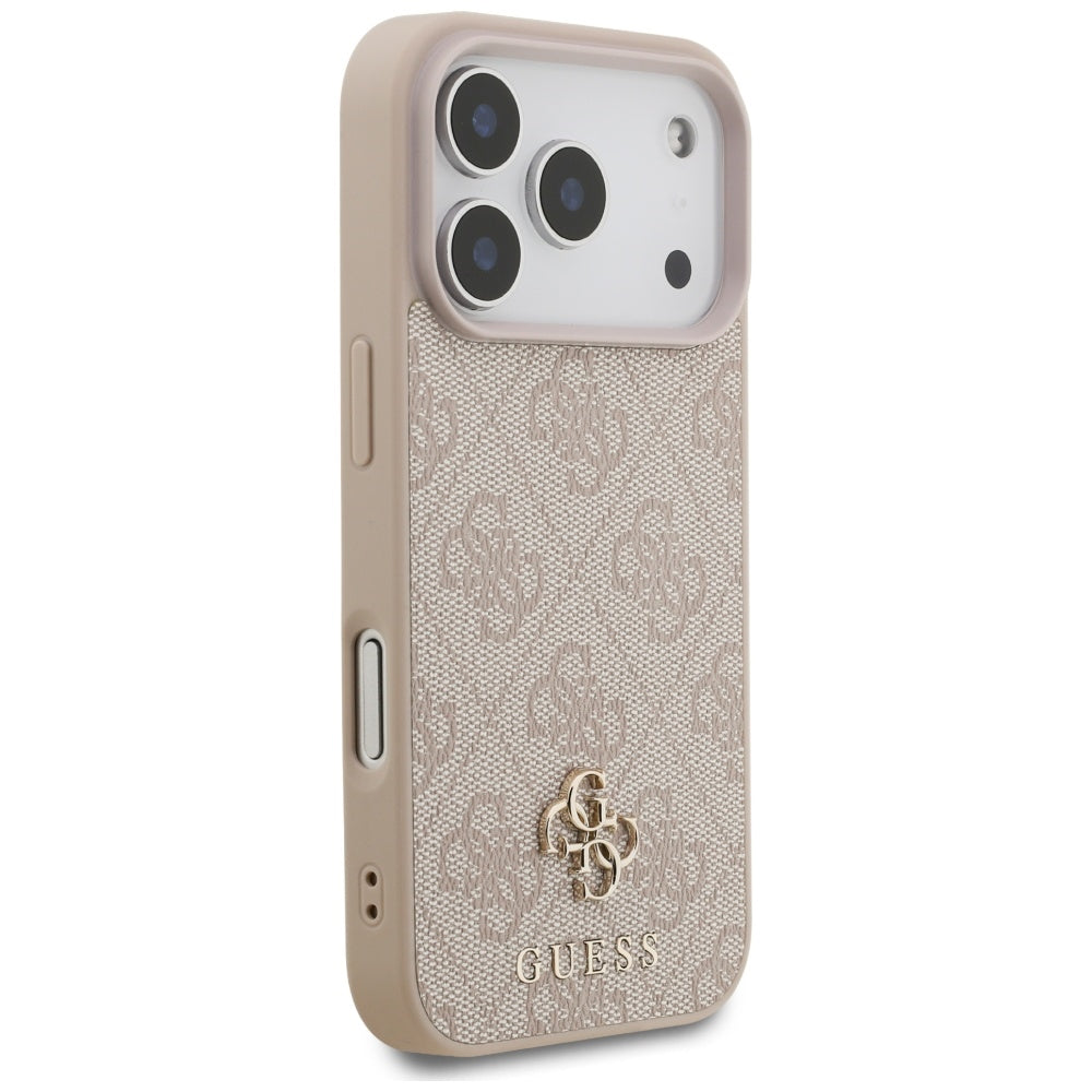 Custodia MagSafe per Apple iPhone 17 Pro Max, Guess, 4G Small and Classic Logo, Rosa