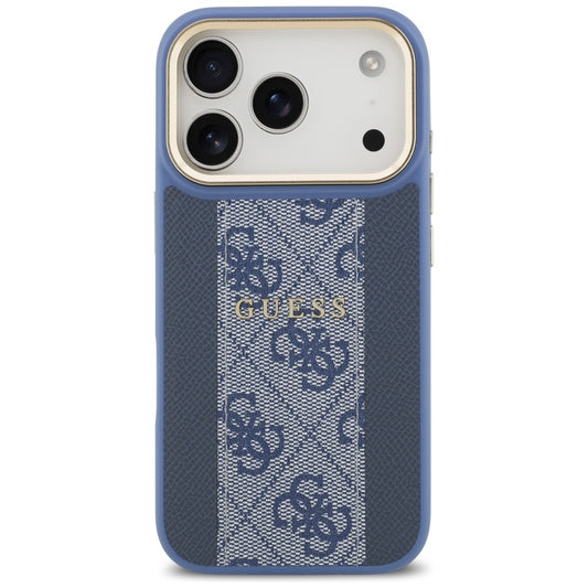 Coque MagSafe pour Apple iPhone 17 Pro Max, Guess, 4G Stripe, Bleue